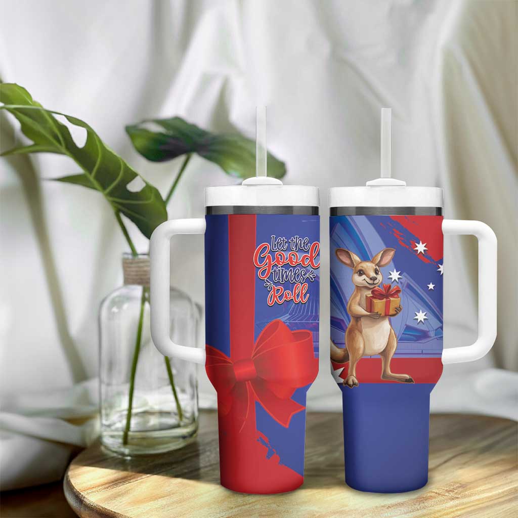 Happy Boxing Day Australia Tumbler With Handle Let The Good Time Roll!