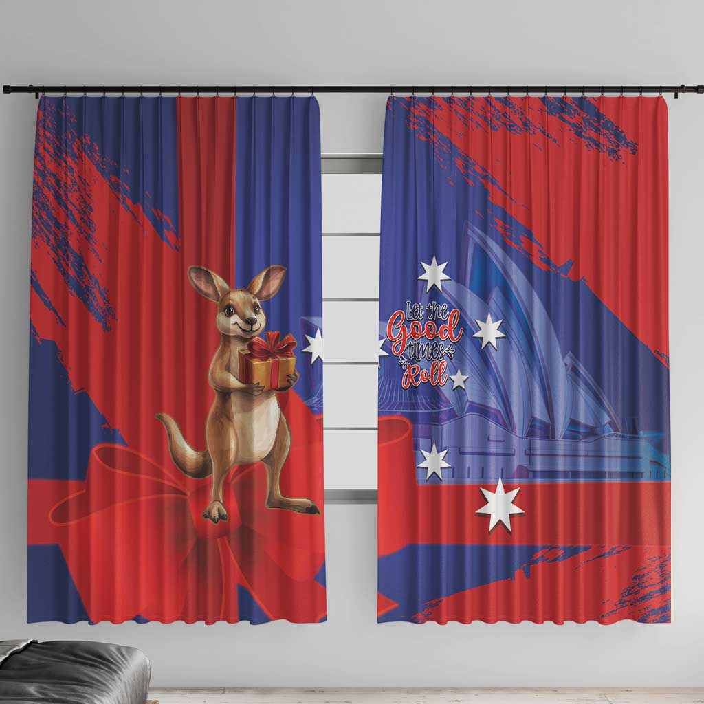 Happy Boxing Day Australia Window Curtain Let The Good Time Roll!