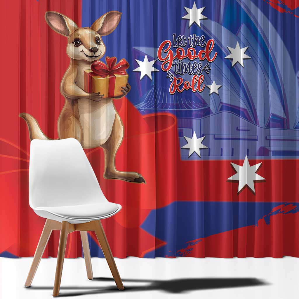 Happy Boxing Day Australia Window Curtain Let The Good Time Roll!