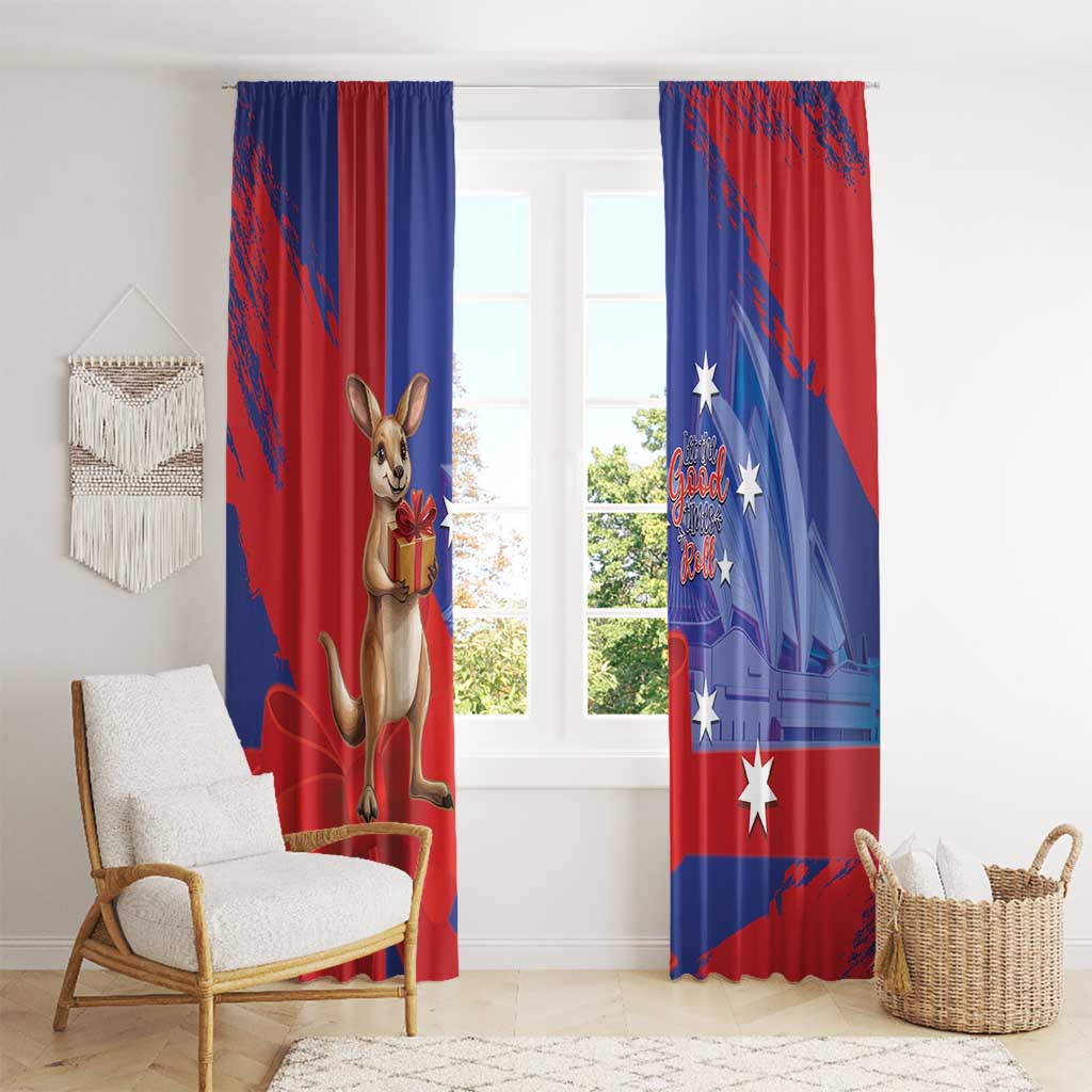 Happy Boxing Day Australia Window Curtain Let The Good Time Roll!