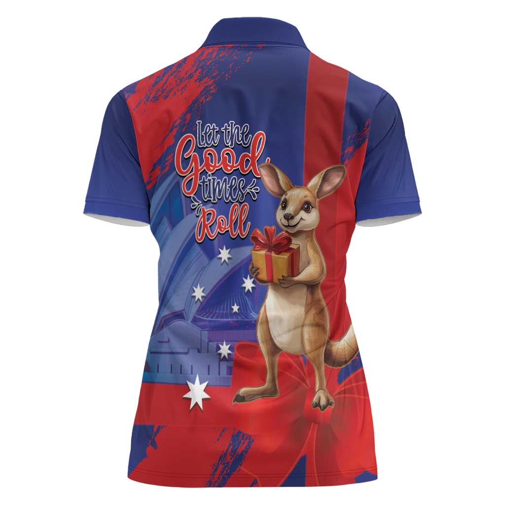 Happy Boxing Day Australia Women Polo Shirt Let The Good Time Roll!