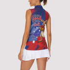 Happy Boxing Day Australia Women Sleeveless Polo Shirt Let The Good Time Roll!