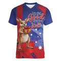 Happy Boxing Day Australia Women V-Neck T-Shirt Let The Good Time Roll!