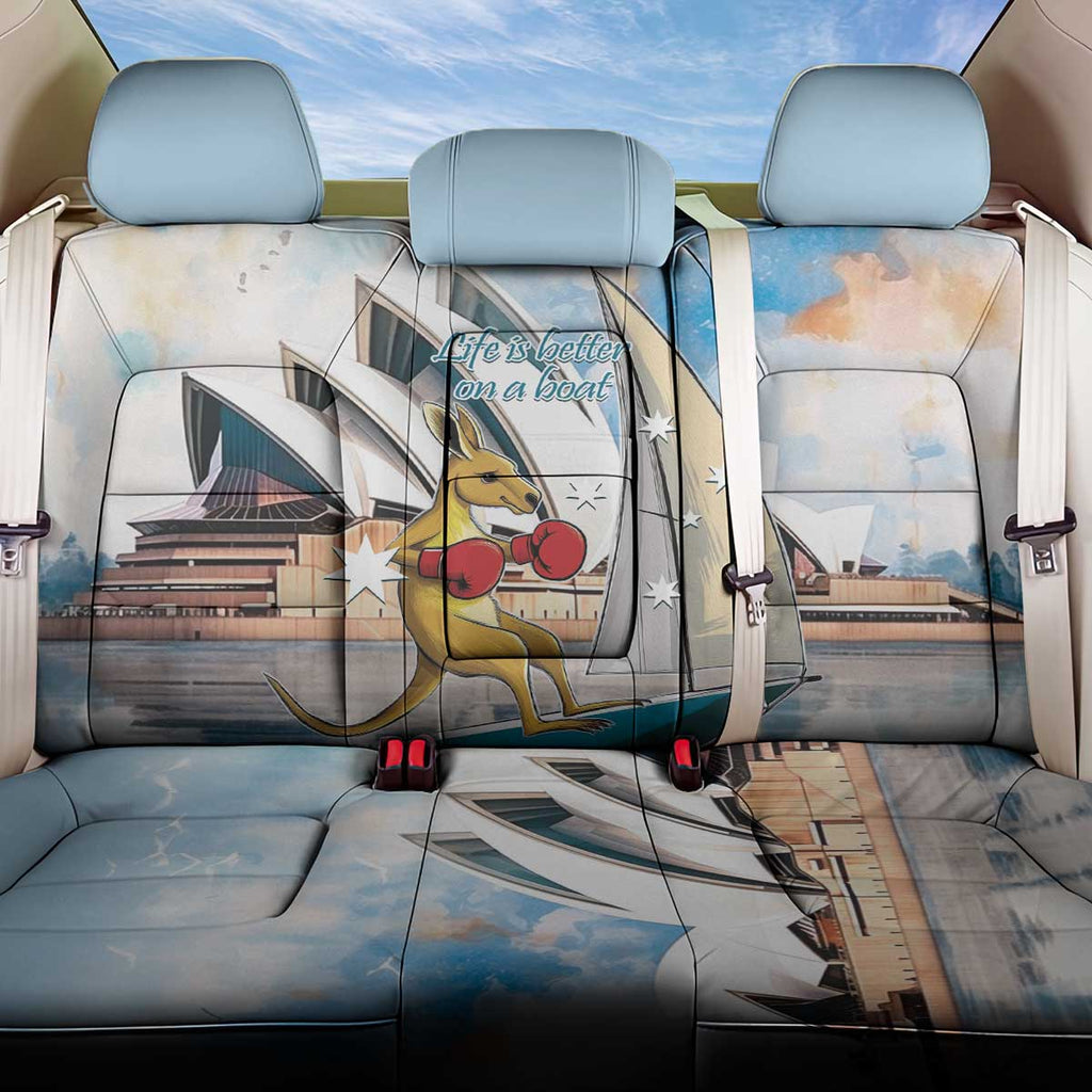 Personalised Australia Sailing Back Car Seat Cover Life Is Better On A Boat