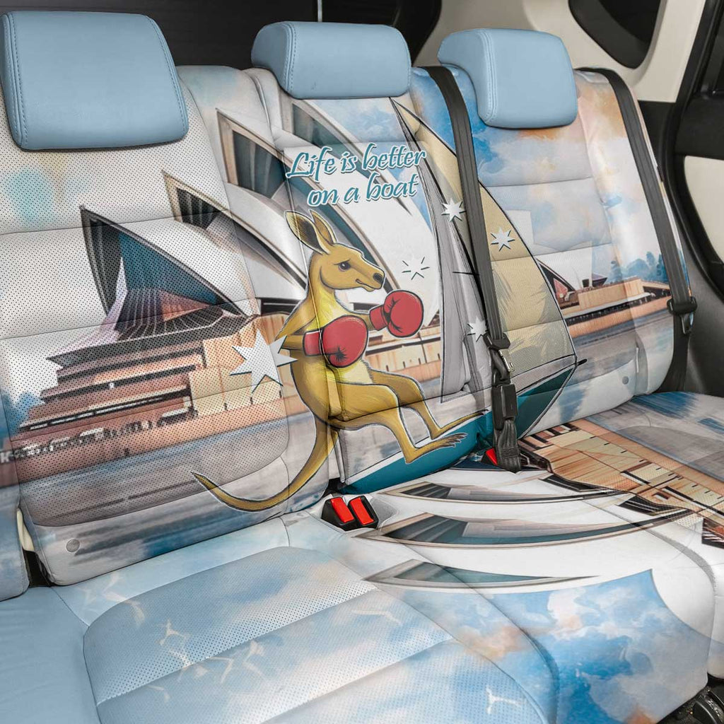 Personalised Australia Sailing Back Car Seat Cover Life Is Better On A Boat