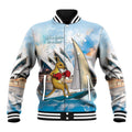 Personalised Australia Sailing Baseball Jacket Life Is Better On A Boat