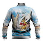 Personalised Australia Sailing Baseball Jacket Life Is Better On A Boat