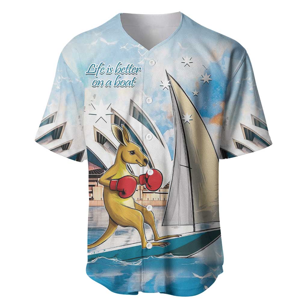 Personalised Australia Sailing Baseball Jersey Life Is Better On A Boat