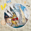 Personalised Australia Sailing Beach Blanket Life Is Better On A Boat