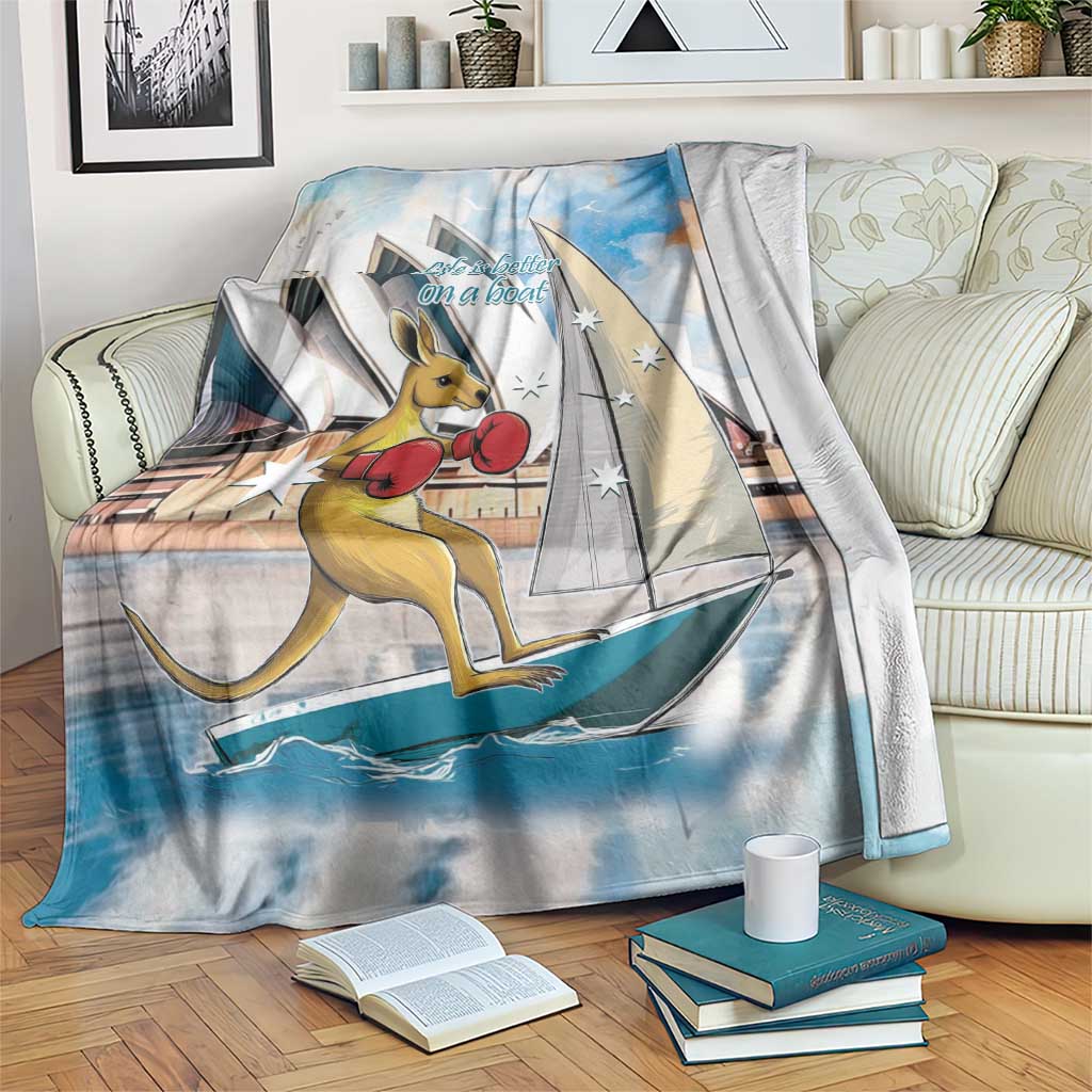 Personalised Australia Sailing Blanket Life Is Better On A Boat