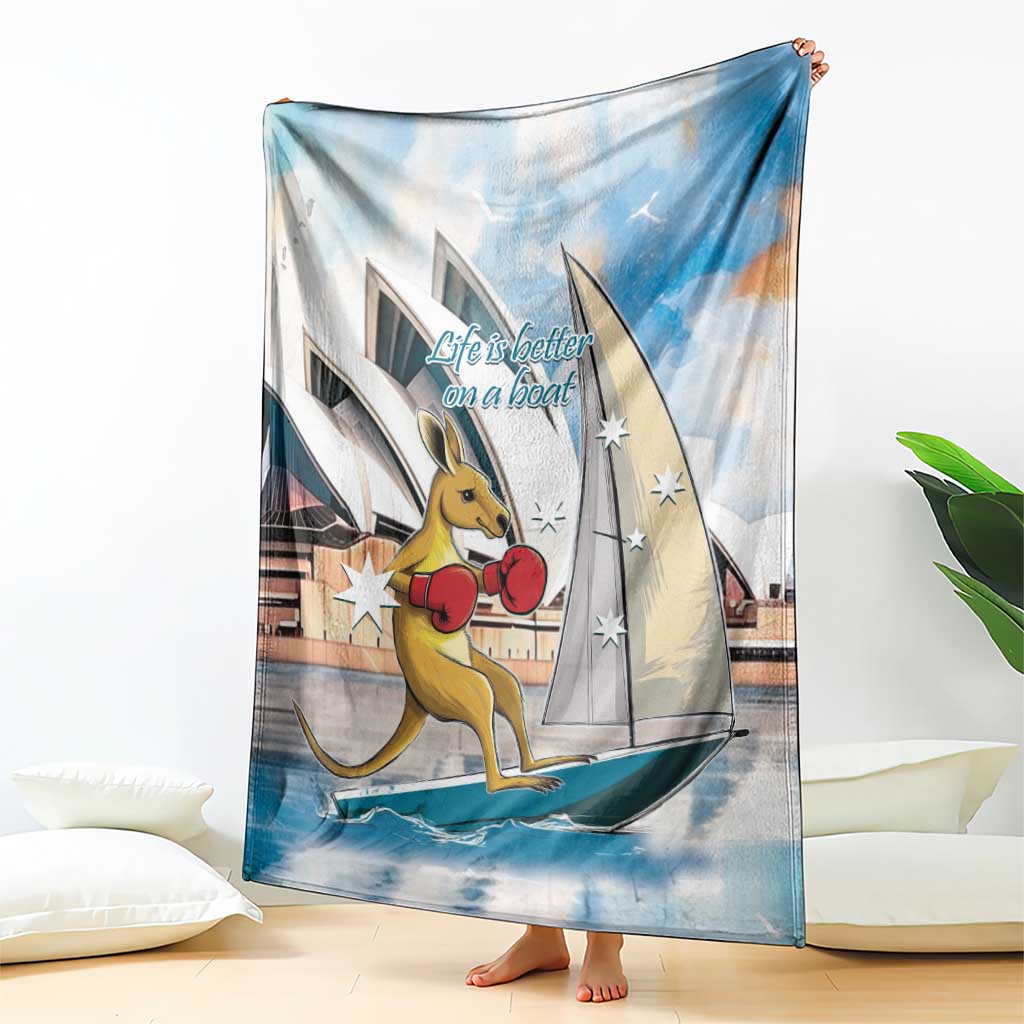 Personalised Australia Sailing Blanket Life Is Better On A Boat