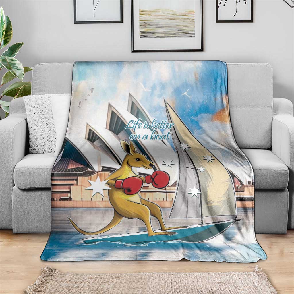 Personalised Australia Sailing Blanket Life Is Better On A Boat