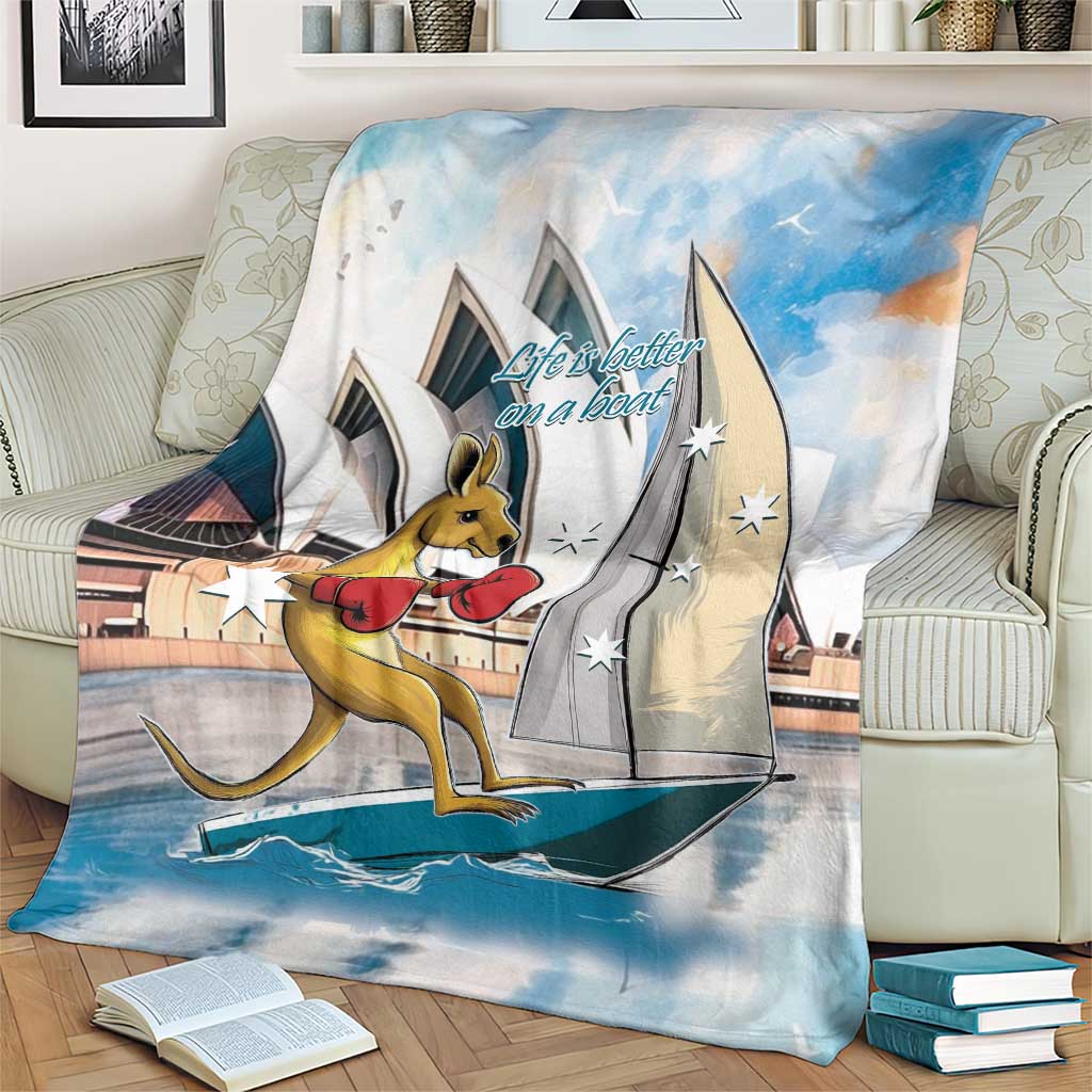 Personalised Australia Sailing Blanket Life Is Better On A Boat