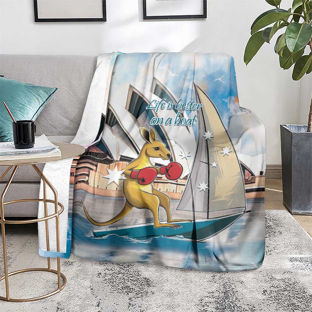 Personalised Australia Sailing Blanket Life Is Better On A Boat