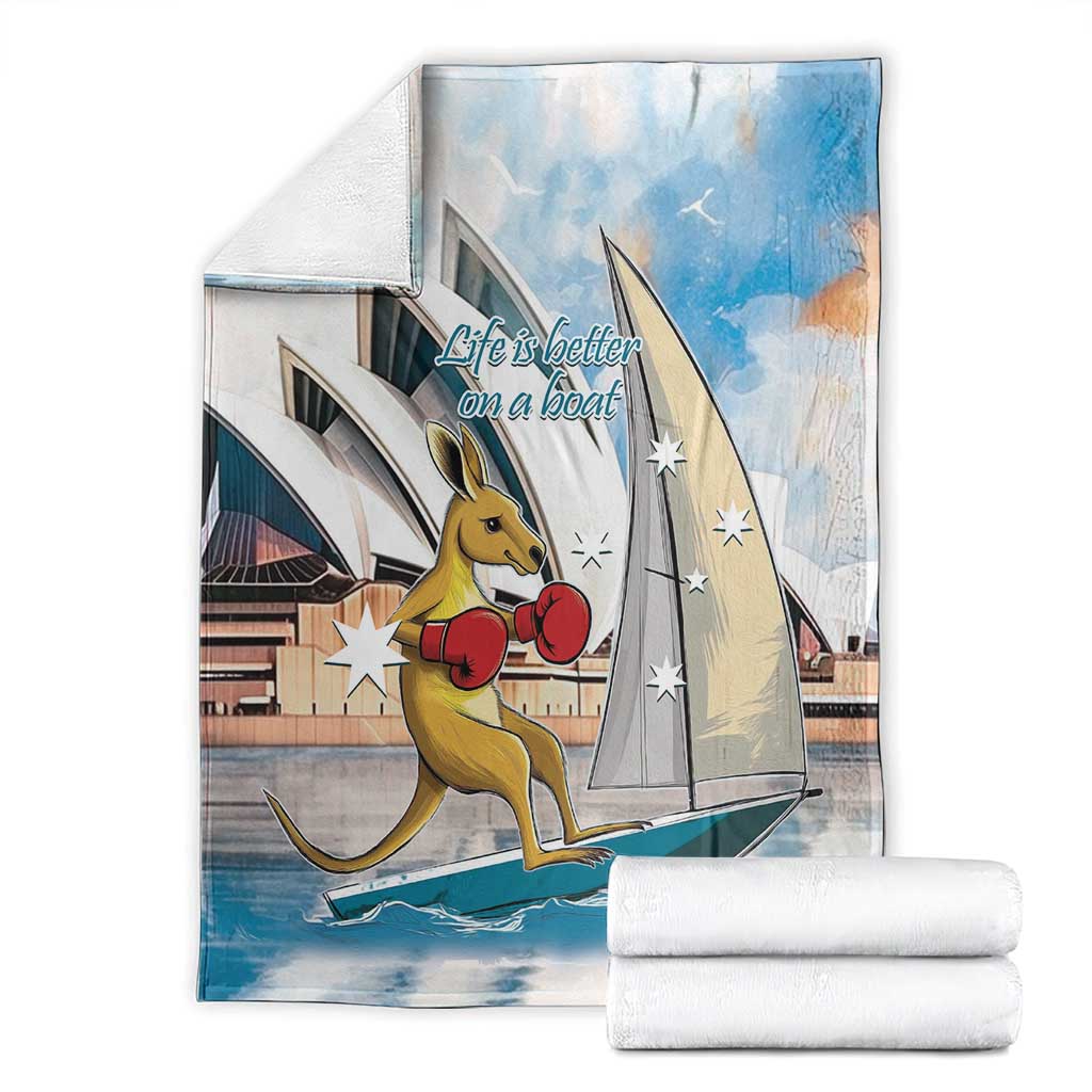 Personalised Australia Sailing Blanket Life Is Better On A Boat