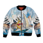 Personalised Australia Sailing Bomber Jacket Life Is Better On A Boat
