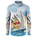 Personalised Australia Sailing Button Sweatshirt Life Is Better On A Boat