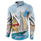 Personalised Australia Sailing Button Sweatshirt Life Is Better On A Boat