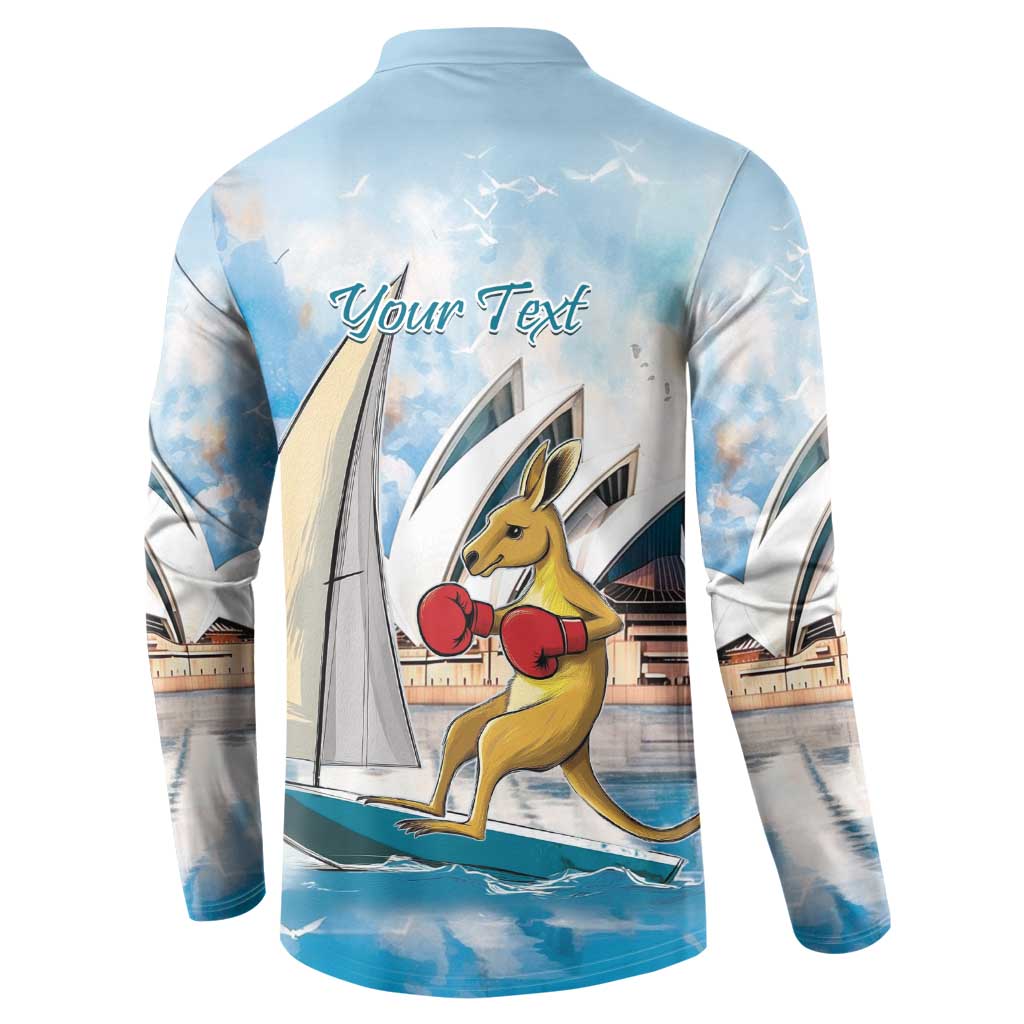Personalised Australia Sailing Button Sweatshirt Life Is Better On A Boat
