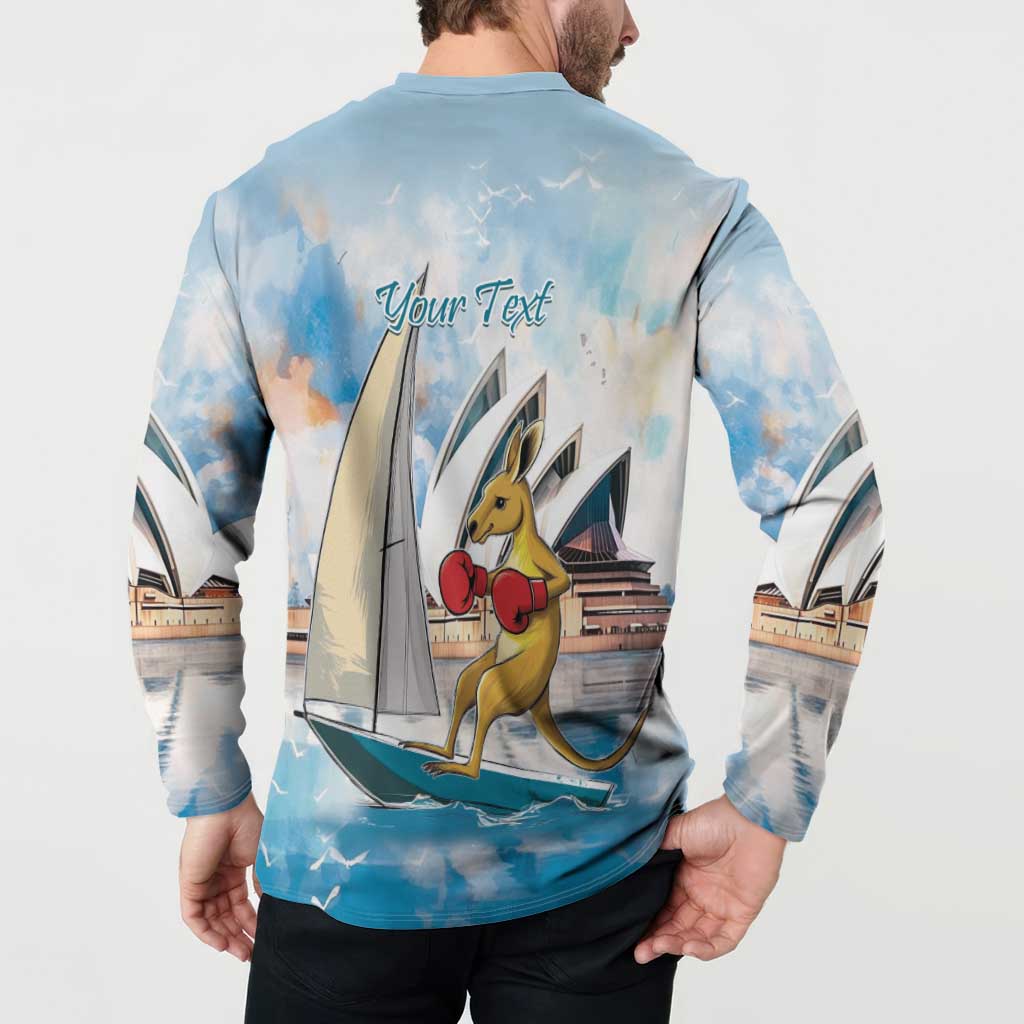 Personalised Australia Sailing Button Sweatshirt Life Is Better On A Boat