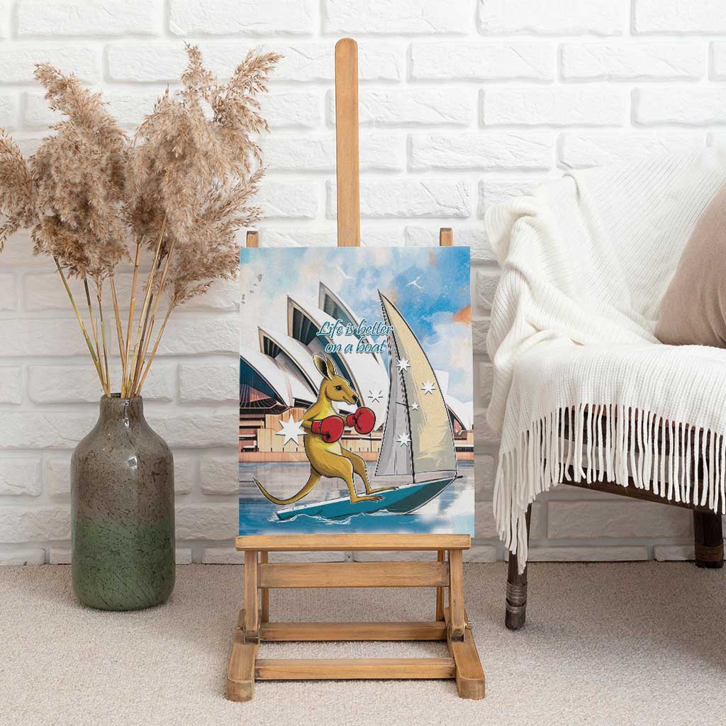 Personalised Australia Sailing Canvas Wall Art Life Is Better On A Boat