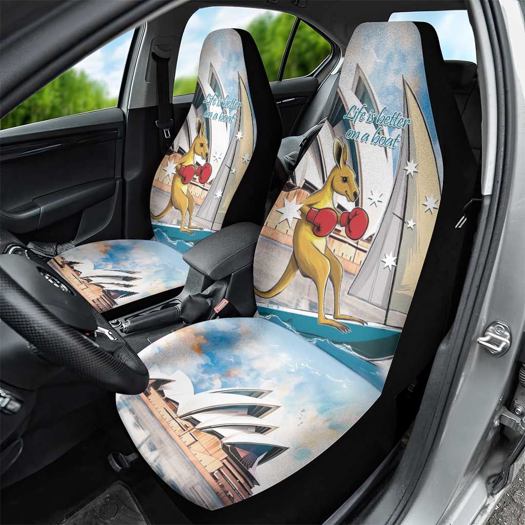 Personalised Australia Sailing Car Seat Cover Life Is Better On A Boat