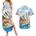Personalised Australia Sailing Couples Matching Summer Maxi Dress and Hawaiian Shirt Life Is Better On A Boat