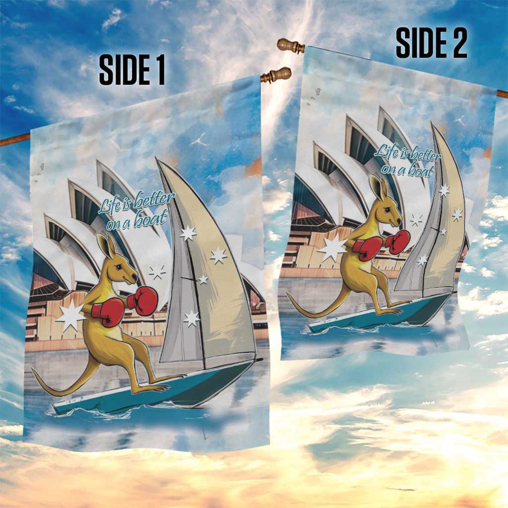 Personalised Australia Sailing Garden Flag Life Is Better On A Boat