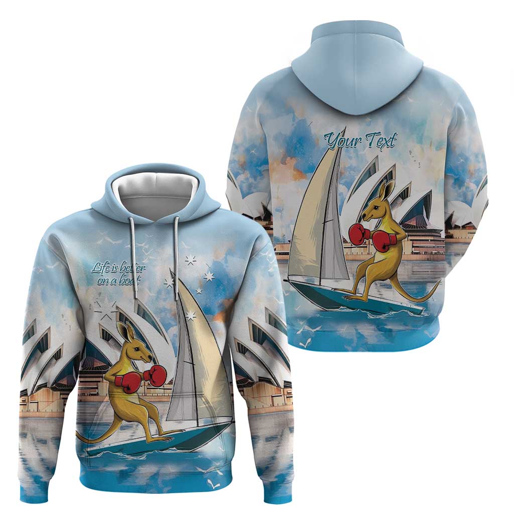 Personalised Australia Sailing Hoodie Life Is Better On A Boat