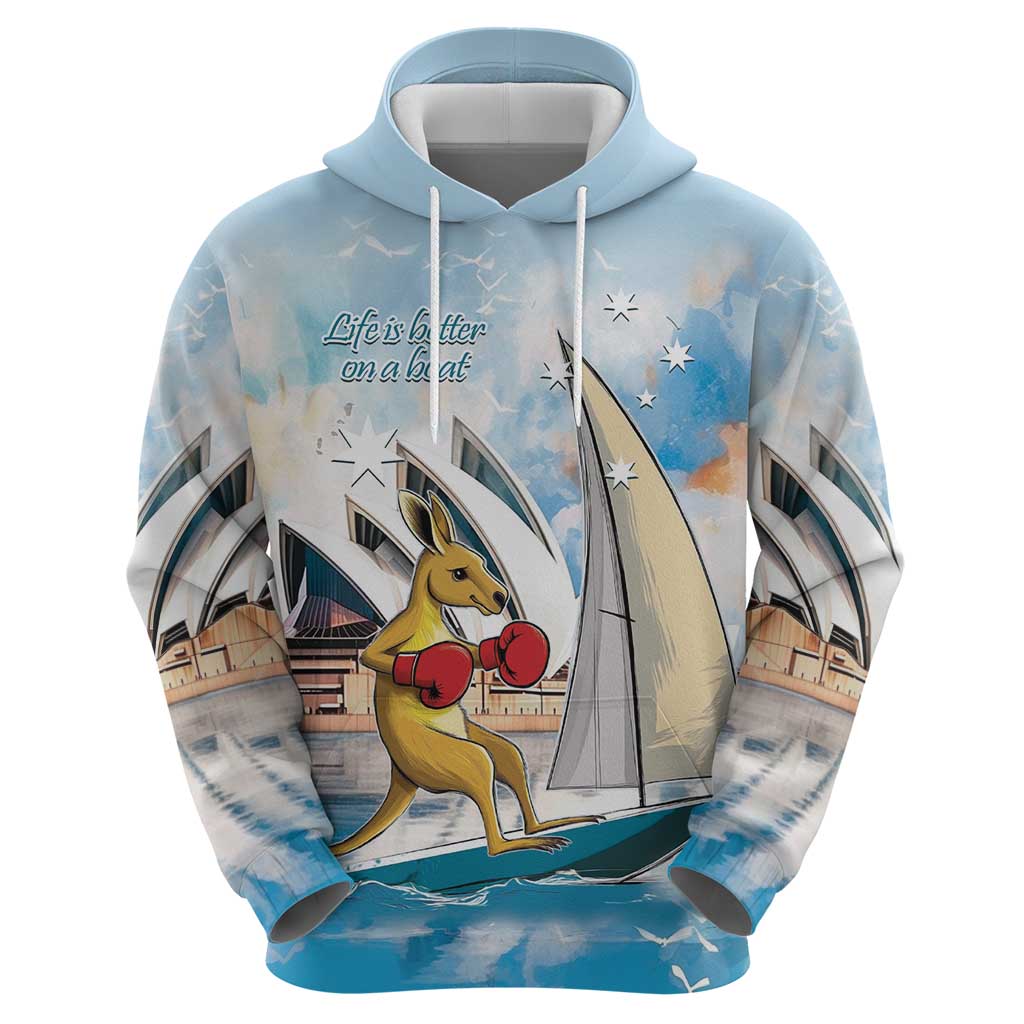 Personalised Australia Sailing Hoodie Life Is Better On A Boat