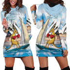 Personalised Australia Sailing Hoodie Dress Life Is Better On A Boat