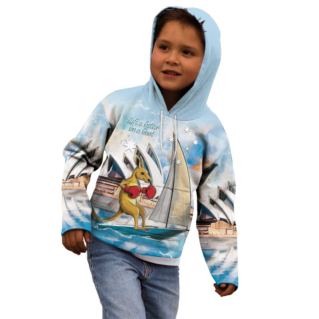 Personalised Australia Sailing Kid Hoodie Life Is Better On A Boat