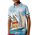 Personalised Australia Sailing Kid Polo Shirt Life Is Better On A Boat