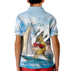 Personalised Australia Sailing Kid Polo Shirt Life Is Better On A Boat