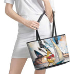 Personalised Australia Sailing Leather Tote Bag Life Is Better On A Boat