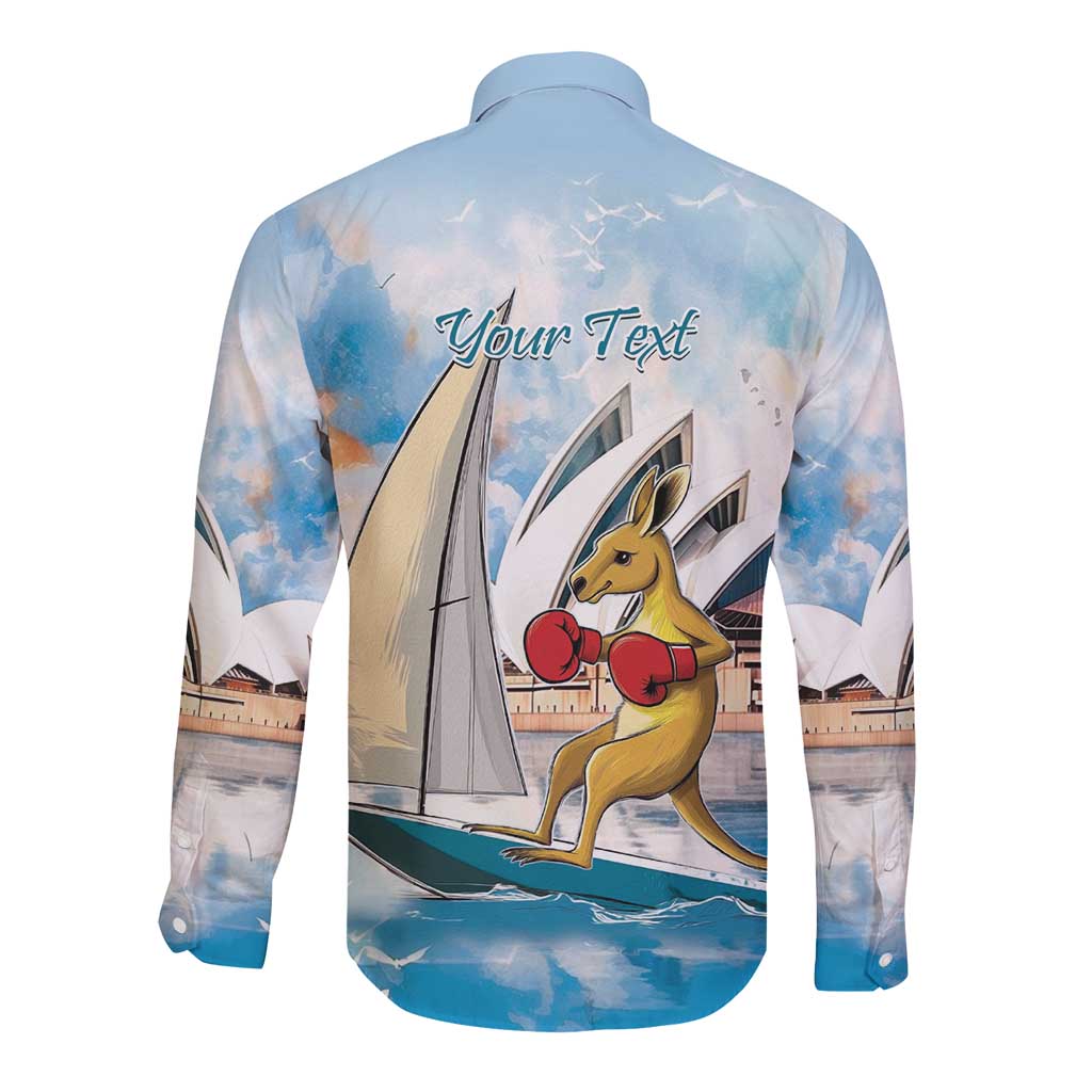 Personalised Australia Sailing Long Sleeve Button Shirt Life Is Better On A Boat