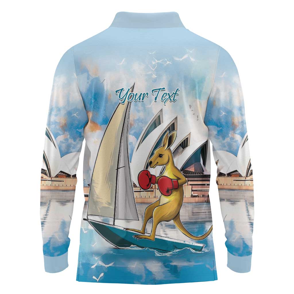 Personalised Australia Sailing Long Sleeve Polo Shirt Life Is Better On A Boat