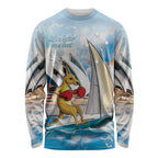 Personalised Australia Sailing Long Sleeve Shirt Life Is Better On A Boat