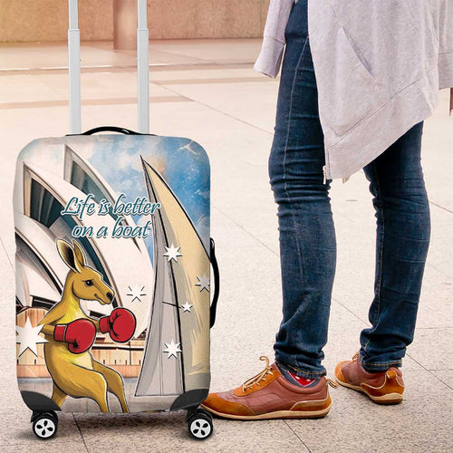 Personalised Australia Sailing Luggage Cover Life Is Better On A Boat