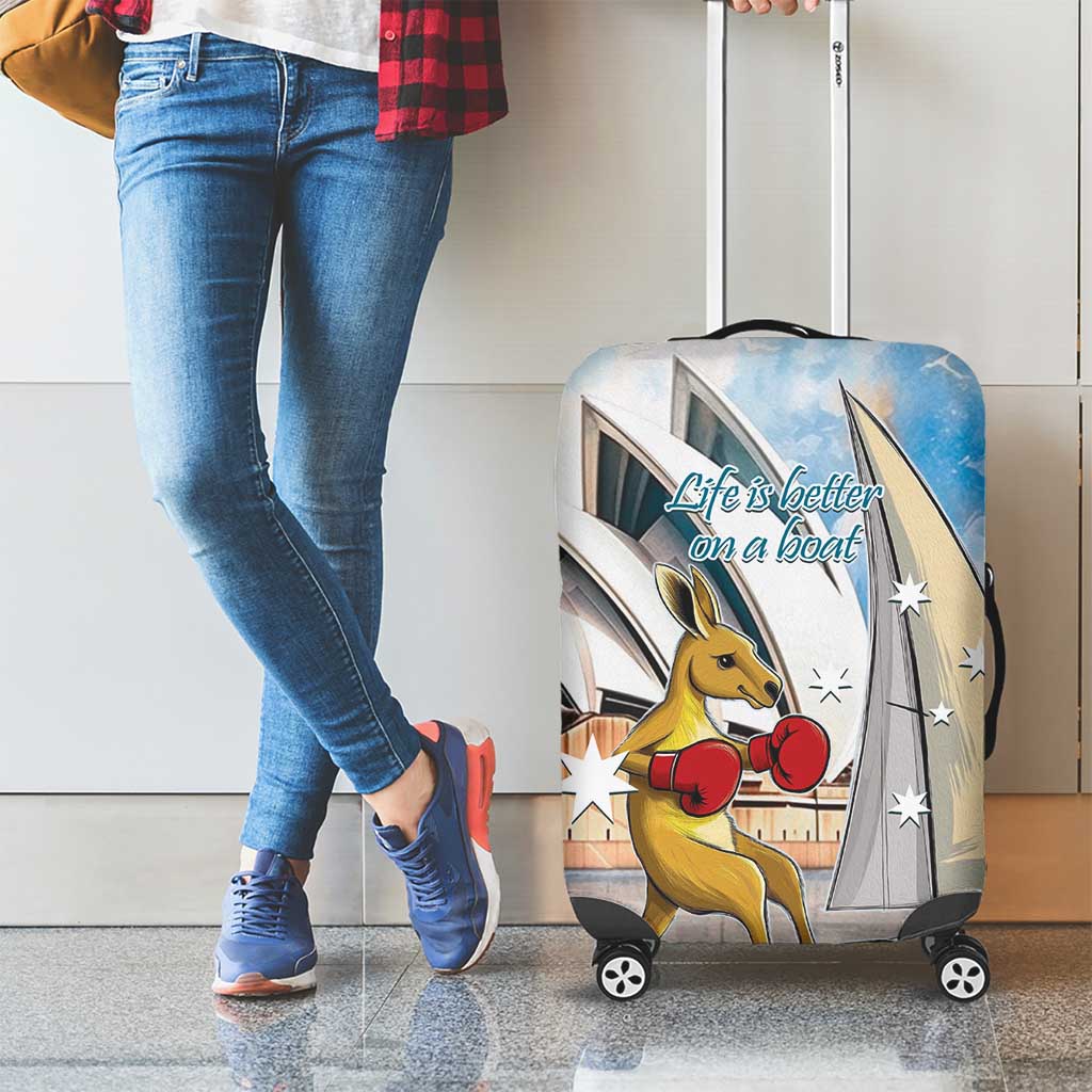 Personalised Australia Sailing Luggage Cover Life Is Better On A Boat