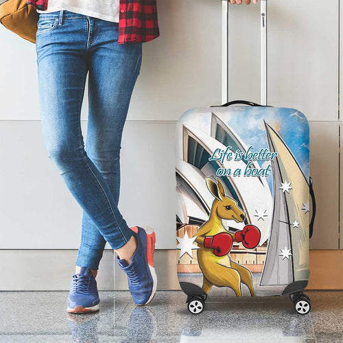 Personalised Australia Sailing Luggage Cover Life Is Better On A Boat