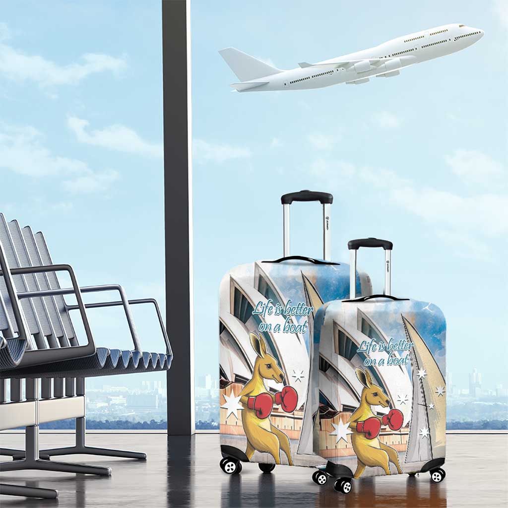 Personalised Australia Sailing Luggage Cover Life Is Better On A Boat
