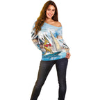 Personalised Australia Sailing Off Shoulder Sweater Life Is Better On A Boat