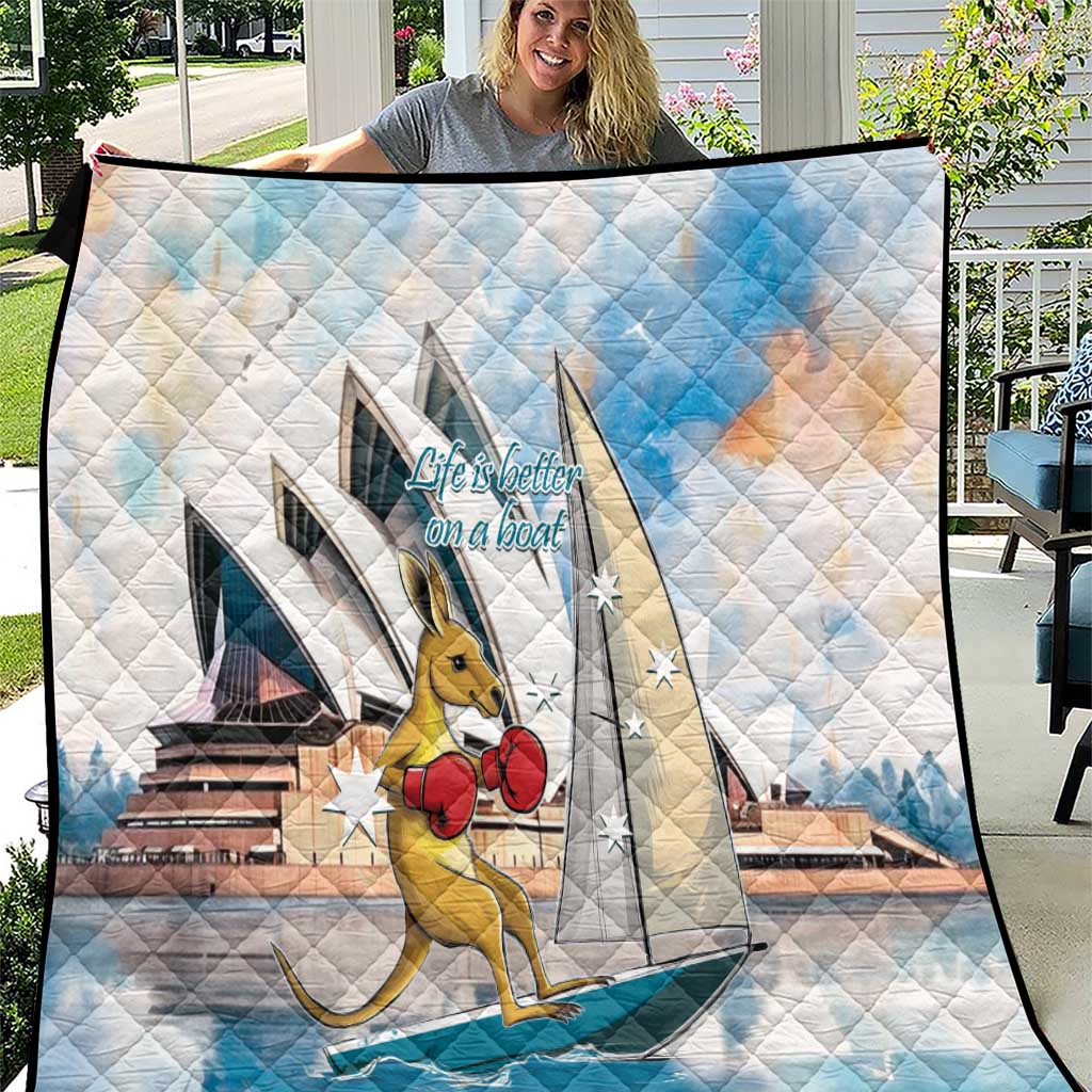 Personalised Australia Sailing Quilt Life Is Better On A Boat