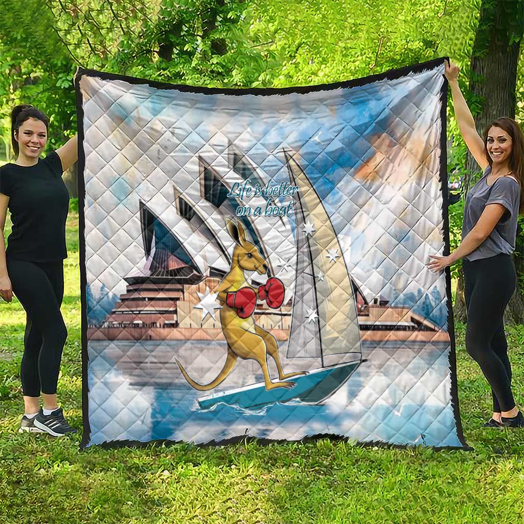 Personalised Australia Sailing Quilt Life Is Better On A Boat