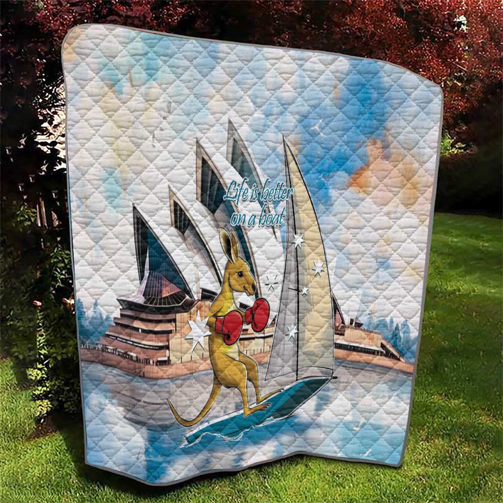 Personalised Australia Sailing Quilt Life Is Better On A Boat