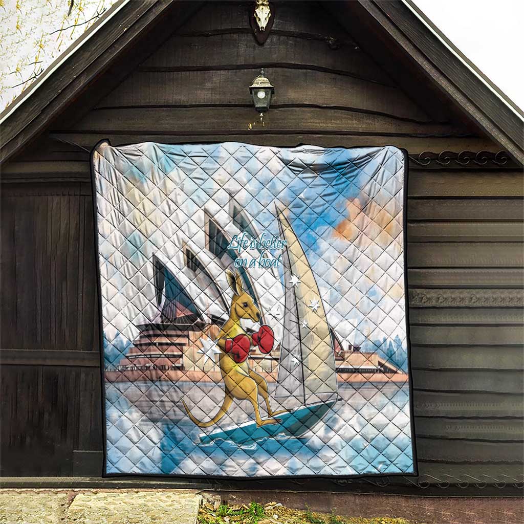 Personalised Australia Sailing Quilt Life Is Better On A Boat