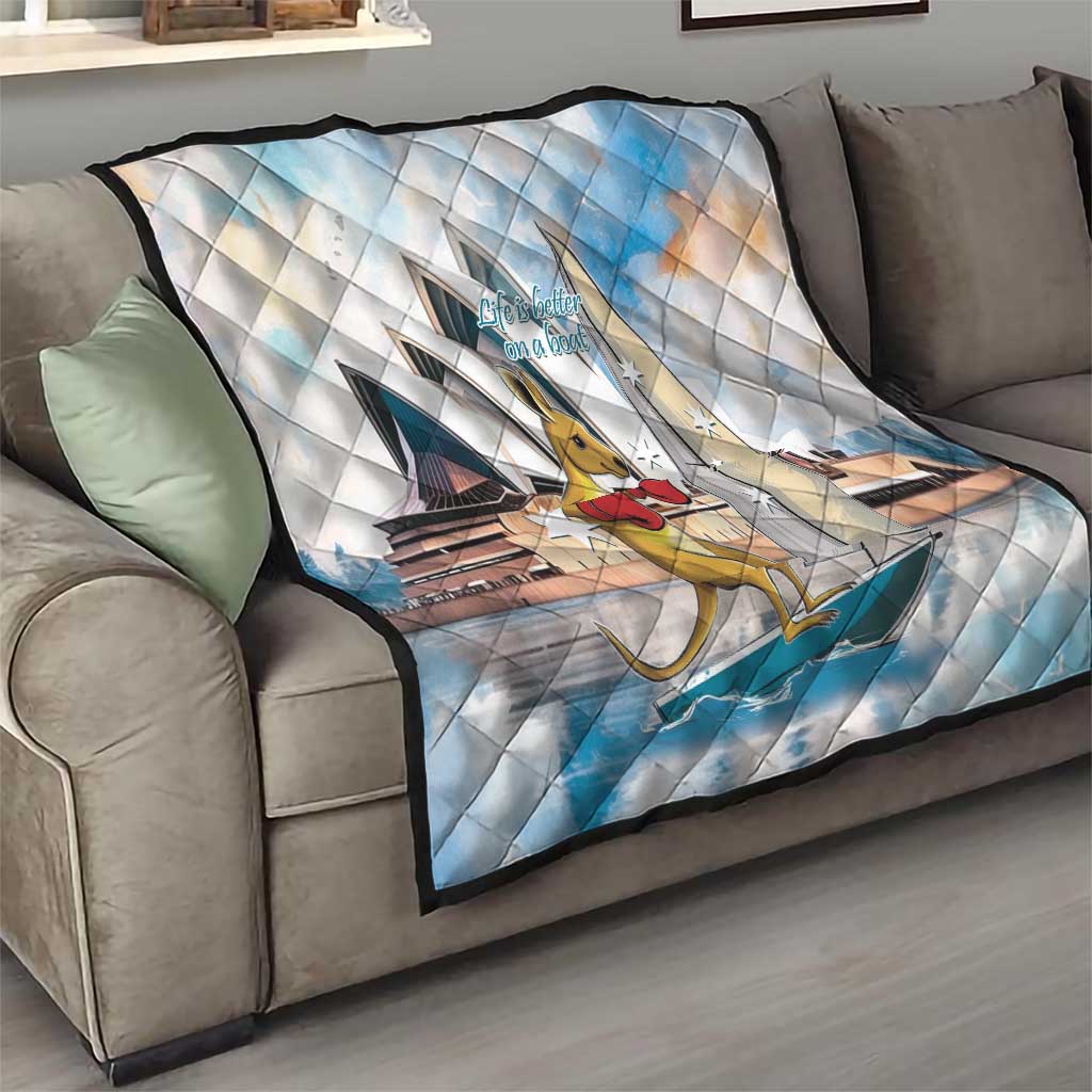 Personalised Australia Sailing Quilt Life Is Better On A Boat
