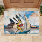 Personalised Australia Sailing Rubber Doormat Life Is Better On A Boat