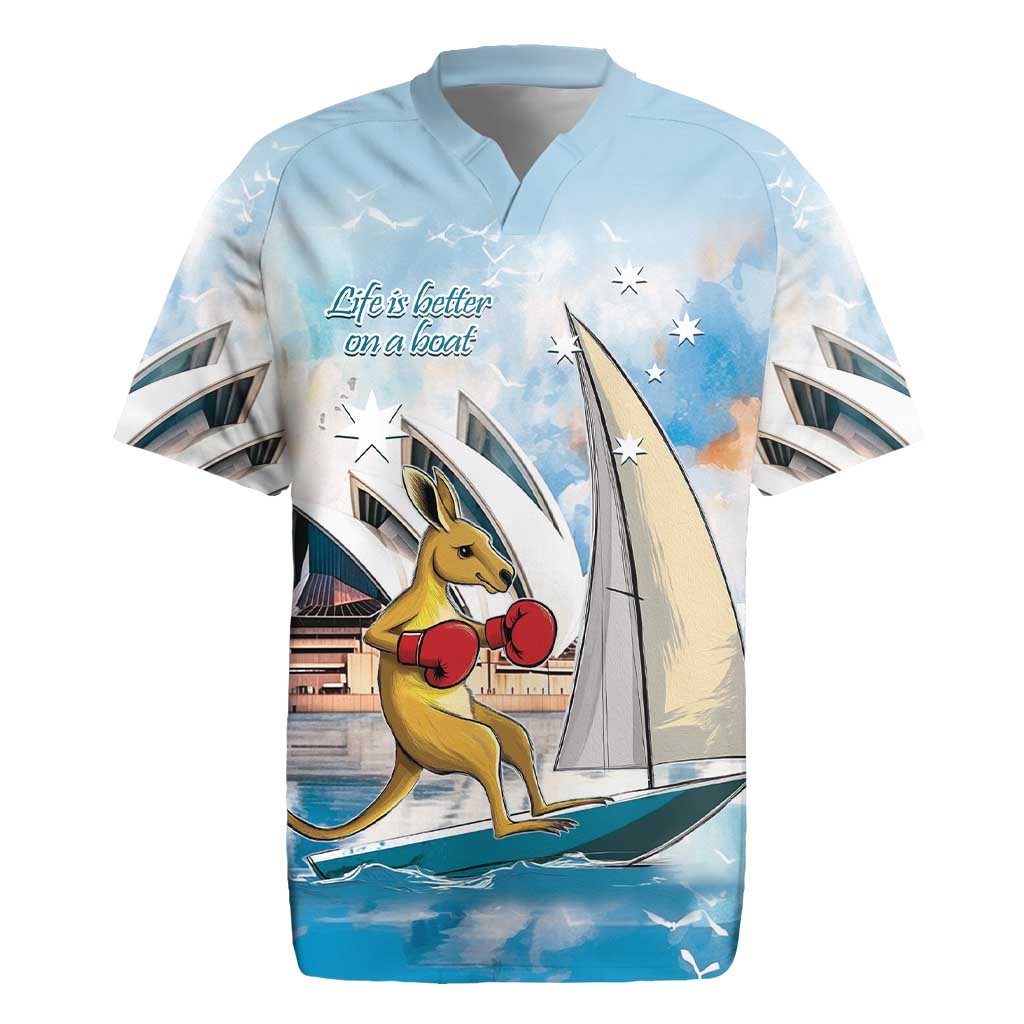 Personalised Australia Sailing Rugby Jersey Life Is Better On A Boat